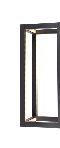 QUADRULO, LED Outdoor Wandaufbauleuchte anthrazit