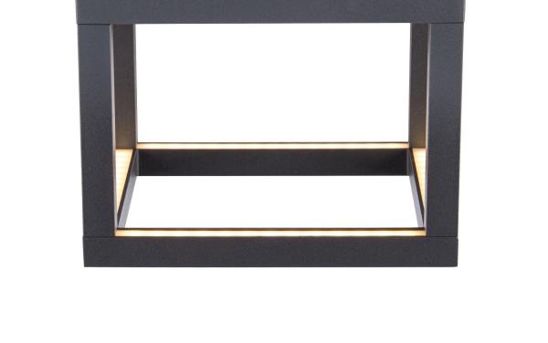 QUADRULO, LED Outdoor Deckenaufbauleuchte anthrazit