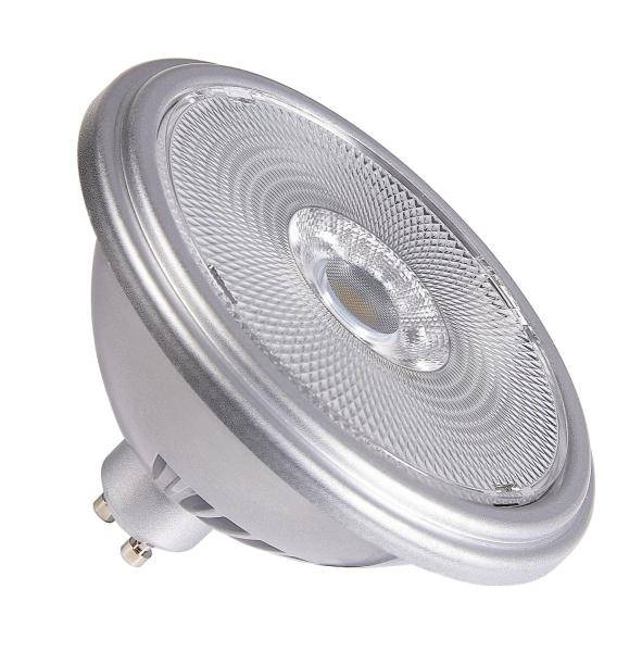 QPAR111 GU10, LED Leuchtmittel silber 12,5 W 2700 K CRI 90 30°