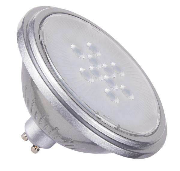 QPAR111 GU10, LED Leuchtmittel silber 7 W 4000 K CRI 90 40°