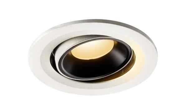 NUMINOS MOVE S, Deckeneinbauleuchte weiß / schwarz 2700 K 40°
