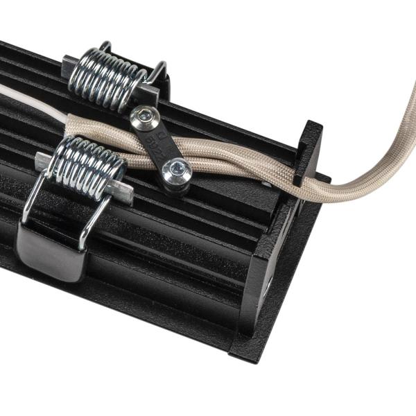 MILANDOS 8, Deckeneinbauleuchte schwarz 2700 K 45°