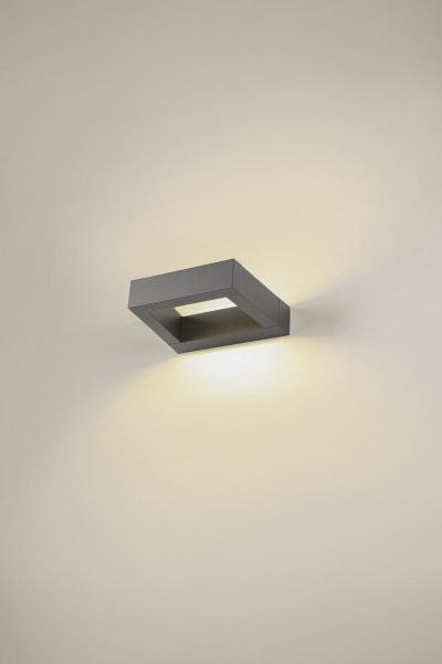 BOOKAT, Wandaufbauleuchte anthrazit 15 W 3000/4000 K