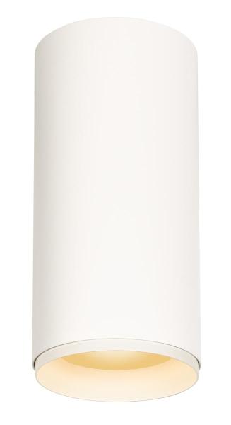 NUMINOS® XL CL, PHASE, Deckenaufbauleuchte, 2700 K, 28 Watt, Phasenabschnitt, 36°, matt weiß / matt schwarz