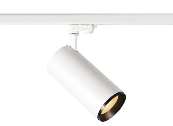 NUMINOS® XL 3Ph., PHASE, 3~ Spot, zylindrisch, 2700 K, 28 Watt, Phasenabschnitt, 36°, matt weiß / matt schwarz