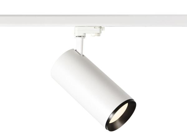 NUMINOS® XL 3Ph., PHASE, 3~ Spot, zylindrisch, 4000 K, 28 Watt, Phasenabschnitt, 60°, matt weiß / matt schwarz