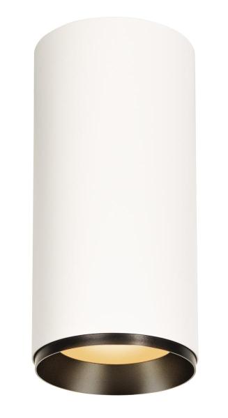 NUMINOS® XL CL, DALI, Deckenaufbauleuchte, 2700 K, 27 Watt, DALI, 60°, matt weiß / matt schwarz