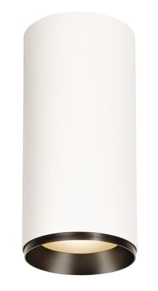 NUMINOS® XL CL, DALI, Deckenaufbauleuchte, 3000 K, 27 Watt, DALI, 36°, matt weiß / matt schwarz