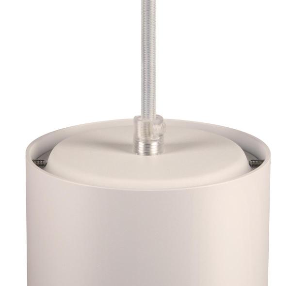 NUMINOS® XL PD, DALI, Pendelleuchte, Pendellänge 250 cm, 2700 K, 27 Watt, 24°, DALI, matt weiß / matt schwarz