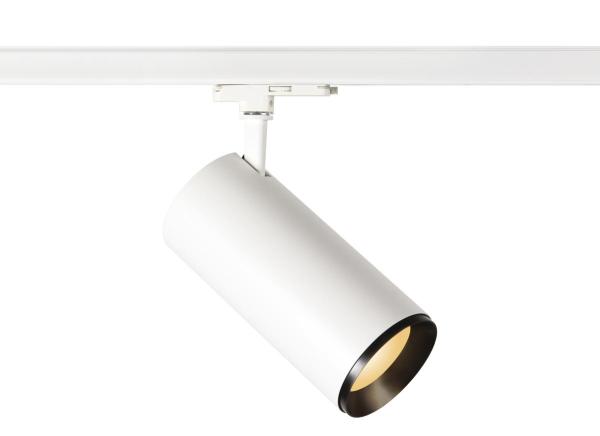 NUMINOS® XL 3Ph., DALI, 3~ Spot, zylindrisch, 2700 K, 27 Watt, DALI, 24°, matt weiß / matt schwarz