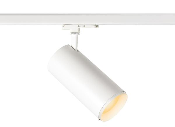 NUMINOS® XL 3Ph., DALI, 3~ Spot, zylindrisch, 3000 K, 27 Watt, DALI, 24°, matt weiß / matt schwarz