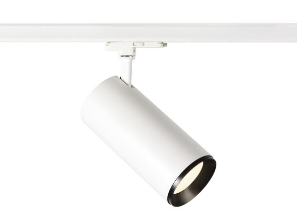 NUMINOS® XL 3Ph., DALI, 3~ Spot, zylindrisch, 4000 K, 27 Watt, DALI, 36°, matt weiß / matt schwarz