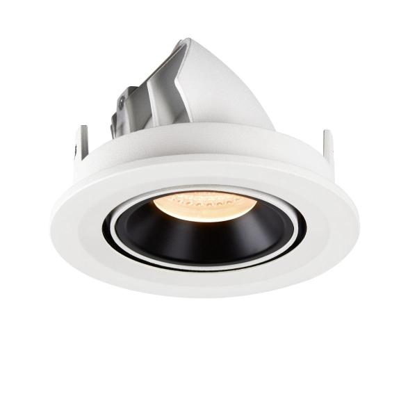 NUMINOS GIMBLE S, Deckeneinbauleuchte weiß / schwarz 2700 K 55°