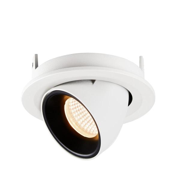 NUMINOS GIMBLE S, Deckeneinbauleuchte weiß / schwarz 2700 K 55°