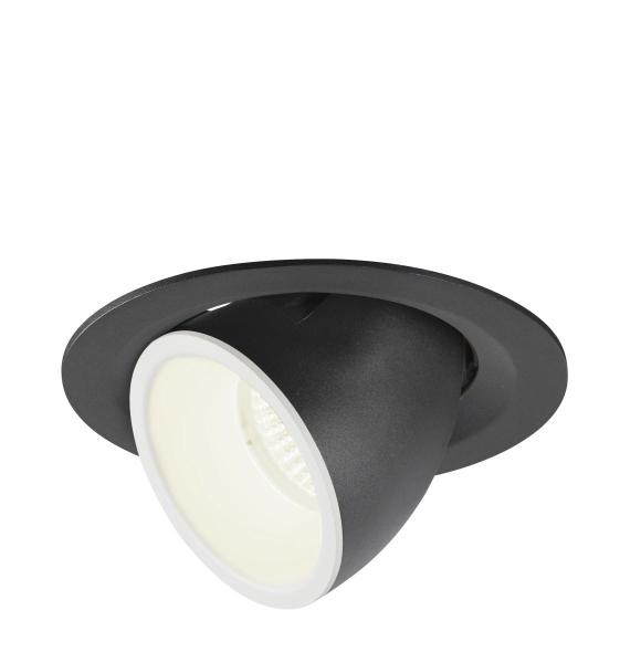 NUMINOS GIMBLE M, Deckeneinbauleuchte schwarz / weiß 4000 K 20°