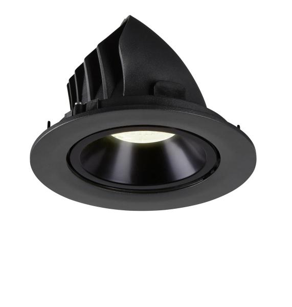 NUMINOS GIMBLE L, Deckeneinbauleuchte schwarz 4000 K 20°