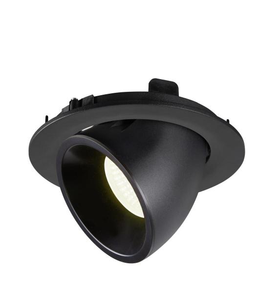 NUMINOS GIMBLE L, Deckeneinbauleuchte schwarz 4000 K 20°