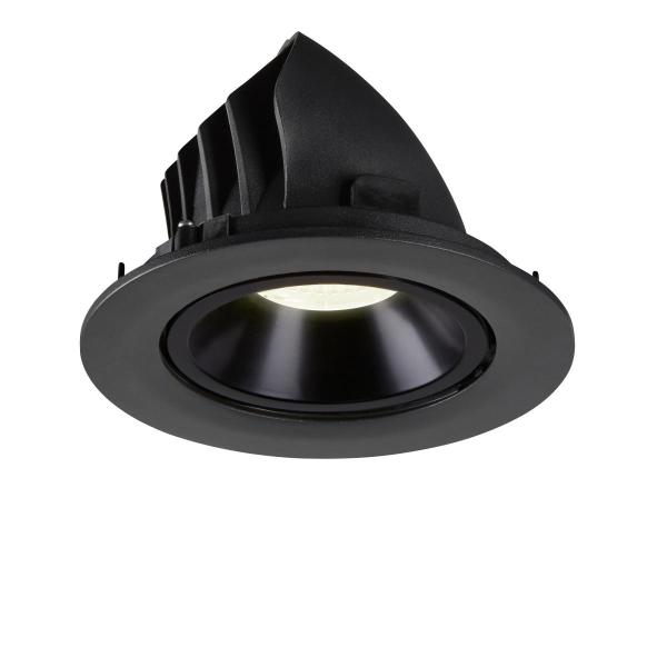 NUMINOS GIMBLE L, Deckeneinbauleuchte schwarz 4000 K 55°