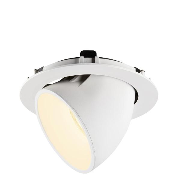 NUMINOS GIMBLE XL, Deckeneinbauleuchte weiß 3000 K 20°