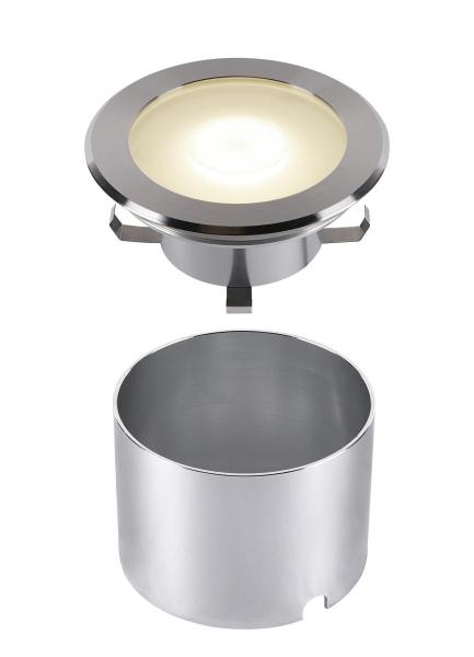 DASAR FLAT 120, Bodeneinbauleuchte edelstahl 7 W 3000 K