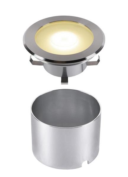 DASAR FLAT 120, Bodeneinbauleuchte edelstahl 7 W 4000 K