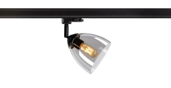 PARA CONE GL, 3 Phasen Spot schwarz / transparent