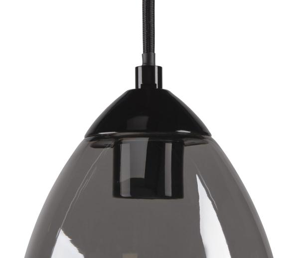 PARA CONE GL, Pendelleuchte schwarz / transparent