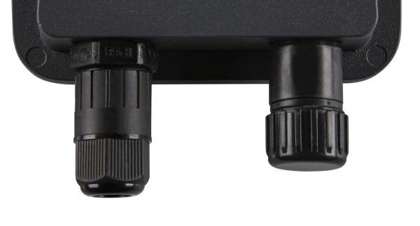 FLOODI S, Wand- und Deckenaufbauleuchte anthrazit / transparent 9,3 W 3000 K 100°