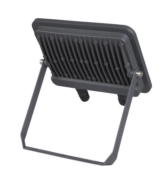 FLOODI L, Wand- und Deckenaufbauleuchte anthrazit / transparent 48 W 3000 K 100°