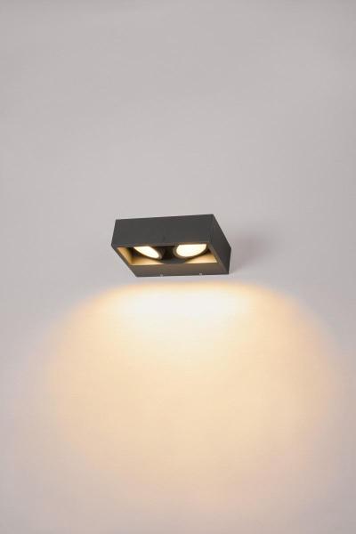ESKINA FRAME WL double, Wandaufbauleuchte anthrazit 27 W 2200/2400 lm 3000/4000 K CRI 80 95°