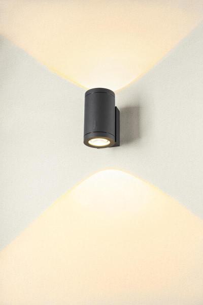 ENOLA OCULUS WL, up/down Wandaufbauleuchte anthrazit 20 W 1880/2120 lm 3000/4000 K CRI 90 100°