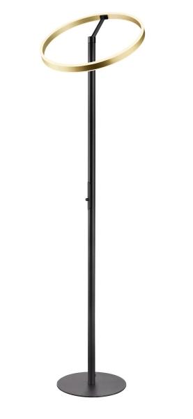 ONE STRAIGHT FL, Stehleuchte schwarz/messing 20 W 1200/1200 lm 2700/3000 K CRI 90 140°