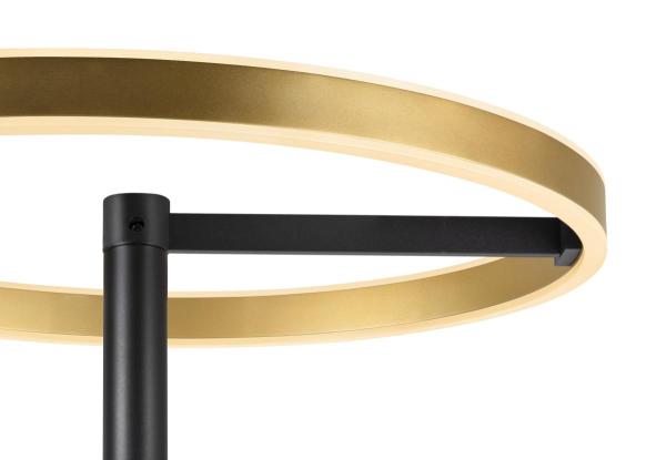 ONE STRAIGHT FL, Stehleuchte schwarz/messing 20 W 1200/1200 lm 2700/3000 K CRI 90 140°