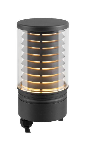 M-POL M Polehead, Louver Leuchtenkopf, anthrazit, 11 W, 190/210 lm, 2700/3000 K, CRI 90