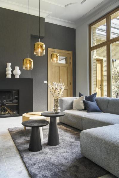 PANTILO 20 PD, E27 Pendelleuchte, gold/chrom