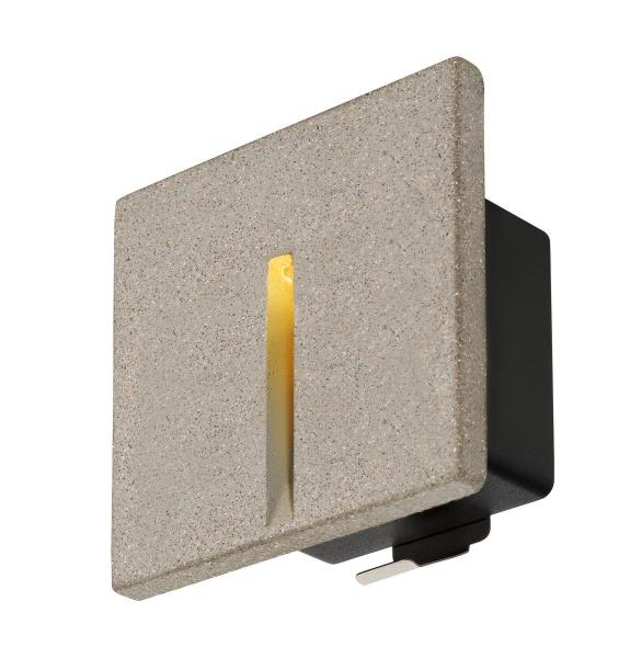 CONCRETO EL, Wandeinbauleuchte grau, 3.2 W, 15 lm, 3000 K