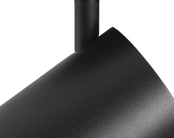 ASTO TUBE, Deckenaufbauleuchte, zylindrisch, max. 3x10 W, schwarz