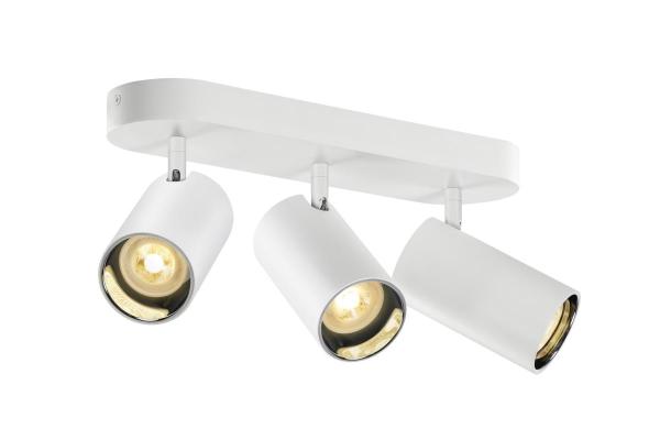 ASTO TUBE, Deckenaufbauleuchte, zylindrisch, max. 3x10 W, weiß