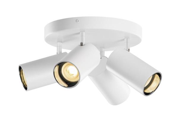 ASTO TUBE, Deckenaufbauleuchte, zylindrisch, max. 4x10 W, weiß