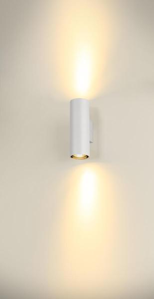 ASTO TUBE, Wandaufbauleuchte, zylindrisch, max. 2x10 W, weiß