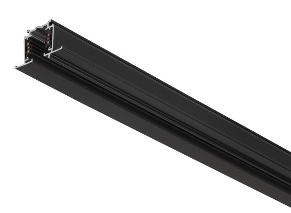 S-TRACK 3-Phasen-Einbauschiene, DALI, PHASE, 3 m, schwarz