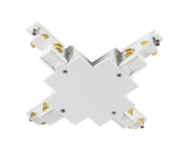 S-TRACK X-Verbinder, 3-Phasen-Einbauschiene, DALI, PHASE, weiß