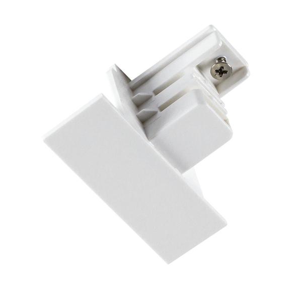 S-TRACK Endkappe, 3-Phasen-Einbauschiene, weiß