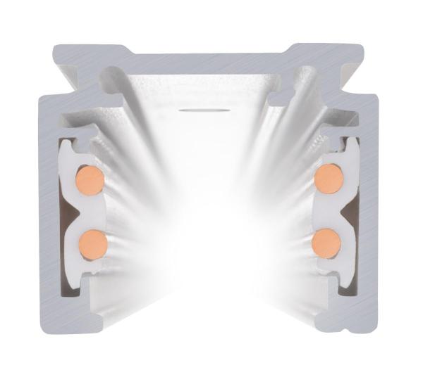 2 m Aufbauschiene, 48V TRACK, weiß, DALI