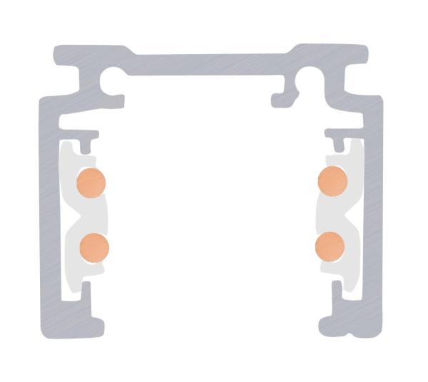 3 m Aufbauschiene, 48V TRACK, weiß, DALI