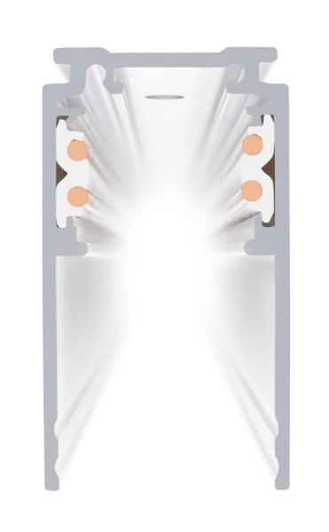 4 m Aufbauschiene tief, 48V TRACK, weiß, DALI