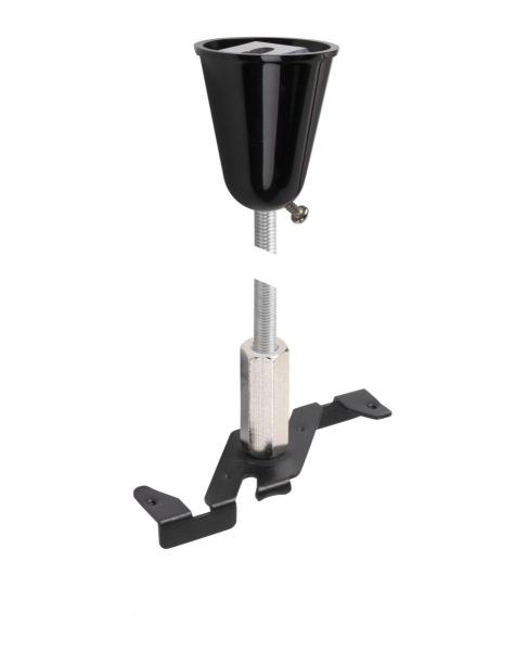 Pendelabhängung, 48V TRACK, 1 m Stange, schwarz