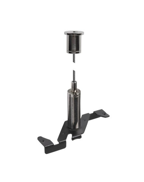 3 m Drahtseil Pendelabhängung, 48V TRACK, schwarz