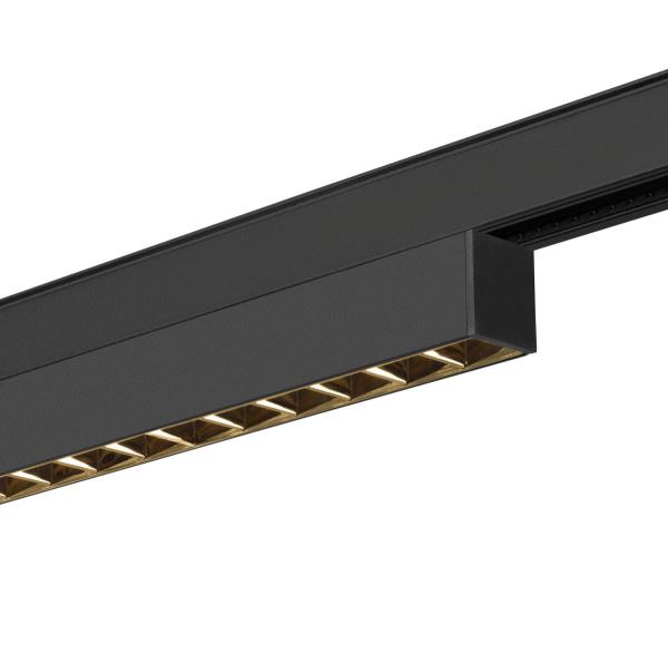IN-LINE 22 48V TRACK, Darklight Reflector, DALI, Spot, schwarz / schwarz, 7.3 W, 580 lm, 2700 K, CRI 90, 35°