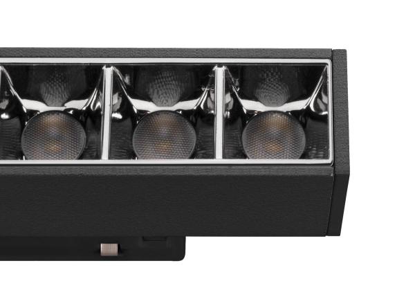 IN-LINE 44 48V TRACK, Darklight Reflector, DALI, Spot, schwarz / schwarz, 14 W, 1180 lm, 2700 K, CRI 90, 35°